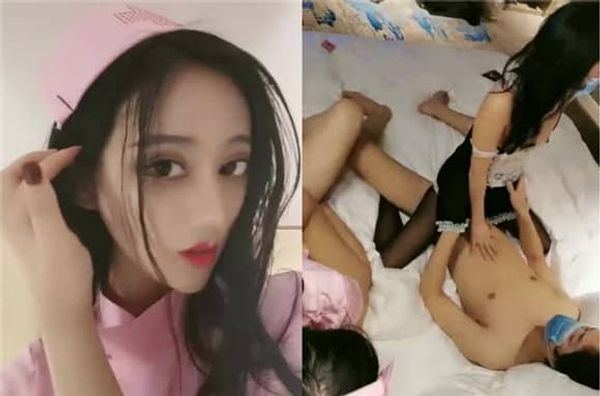 【萝莉和御姐姐妹花】两男三女多人群P,情趣女仆装互舔上位骑乘大力猛操，很是诱惑喜欢不要错过